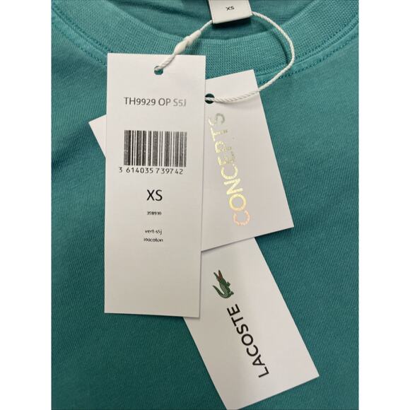 Lacoste X Concepts Mens T Shirt Blue Size XS - Picture 4 of 5